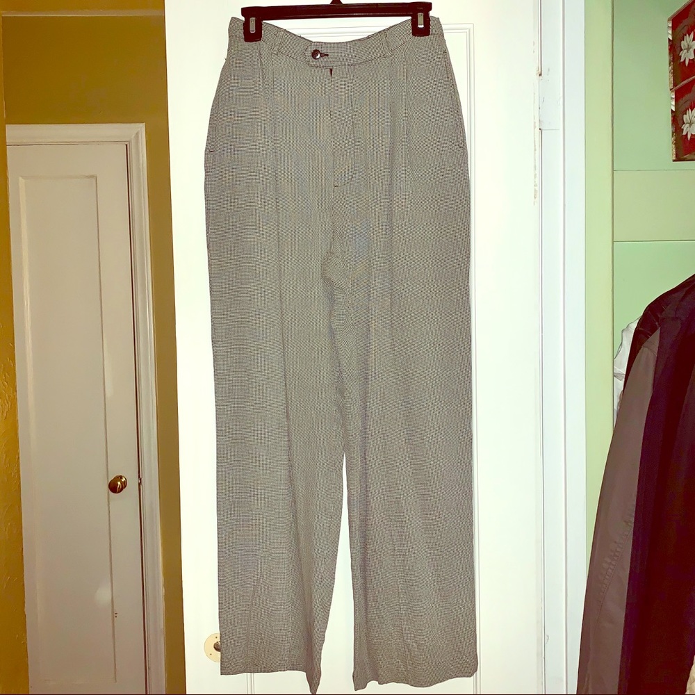 Banana Republic High Waist Pleated Front Wide Leg